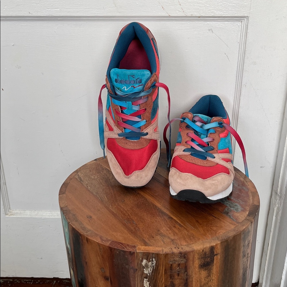 Colorful vintage diadora Athletic Sneakers